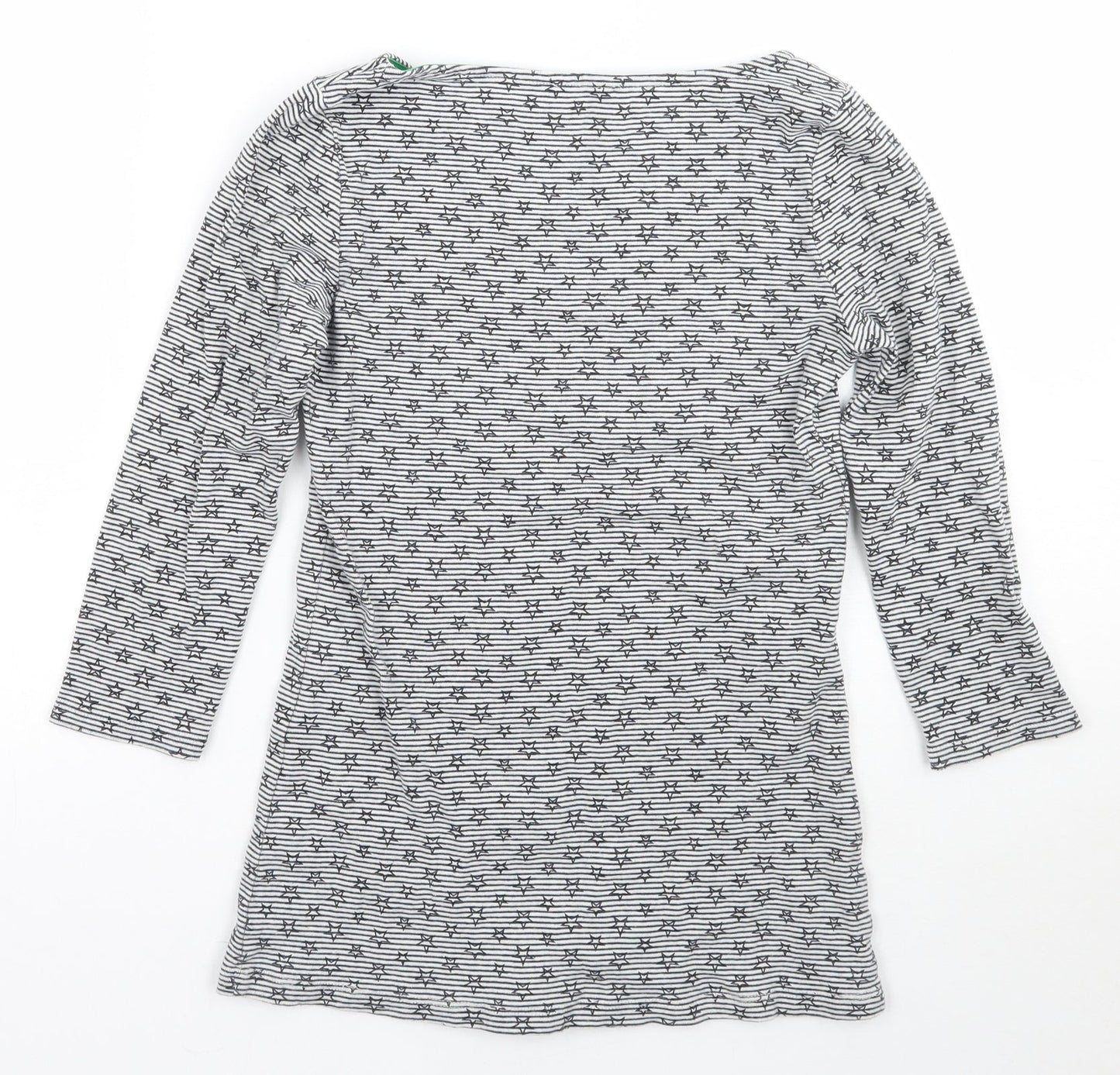 Womens UK Size S Zara White Basic T-Shirt
