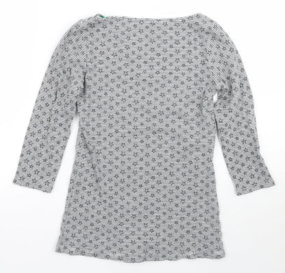 Womens UK Size S Zara White Basic T-Shirt