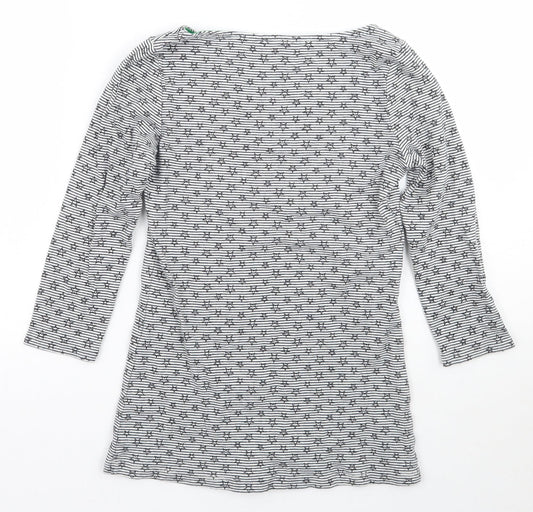 Womens UK Size S Zara White Basic T-Shirt