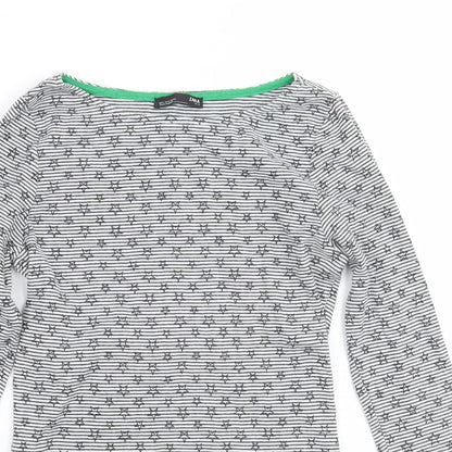 Womens UK Size S Zara White Basic T-Shirt