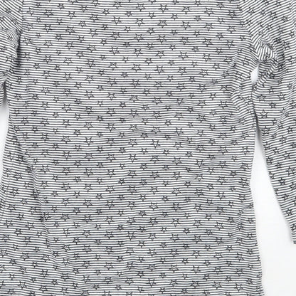 Womens UK Size S Zara White Basic T-Shirt