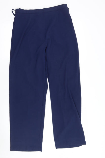 AMARANTO Womens Blue   Trousers  Size 14 L28 in