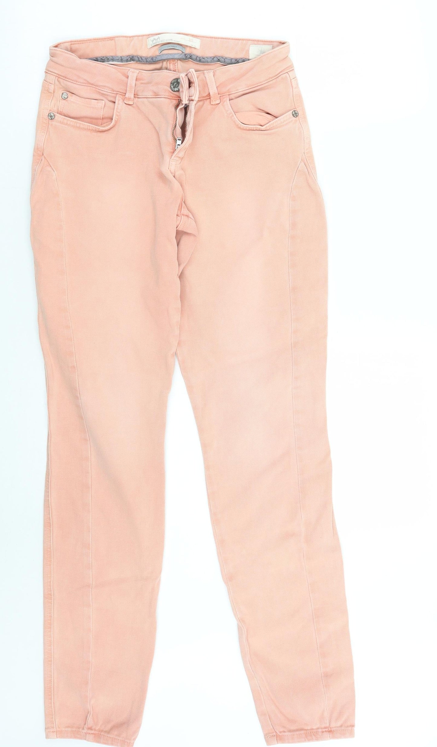 YAYA Womens Pink   Skinny Jeans Size 10 L29 in