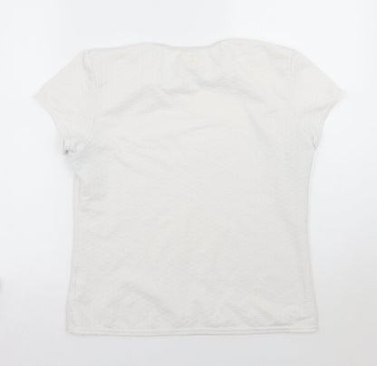 In Sport Womens White   Basic T-Shirt Size M