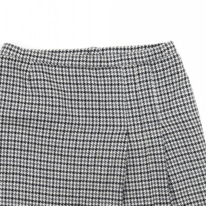 marjori  Womens Beige Check  A-Line Skirt Size 36