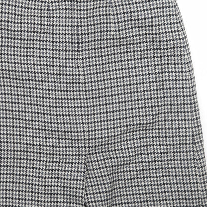 marjori  Womens Beige Check  A-Line Skirt Size 36