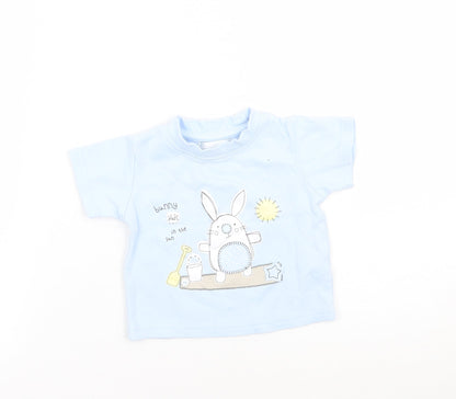 Early days Boys Blue   Basic T-Shirt Size 6-9 Months