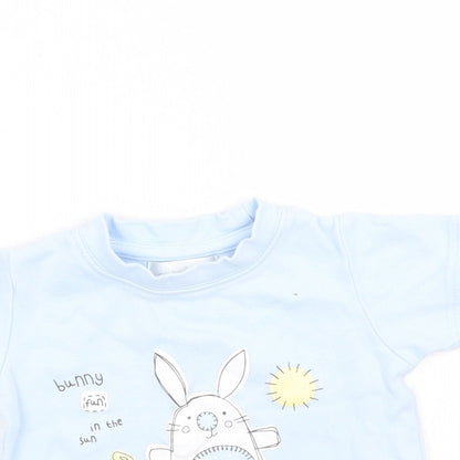 Early days Boys Blue   Basic T-Shirt Size 6-9 Months