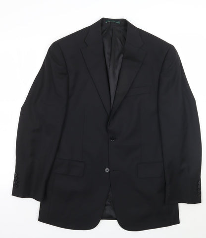 Mens UK Size 38 Greenwoods Regular Black Suit Jacket