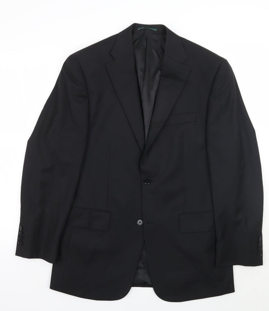 Mens UK Size 38 Greenwoods Regular Black Suit Jacket