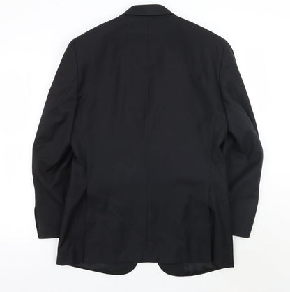 Mens UK Size 38 Greenwoods Regular Black Suit Jacket