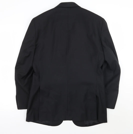Mens UK Size 38 Greenwoods Regular Black Suit Jacket