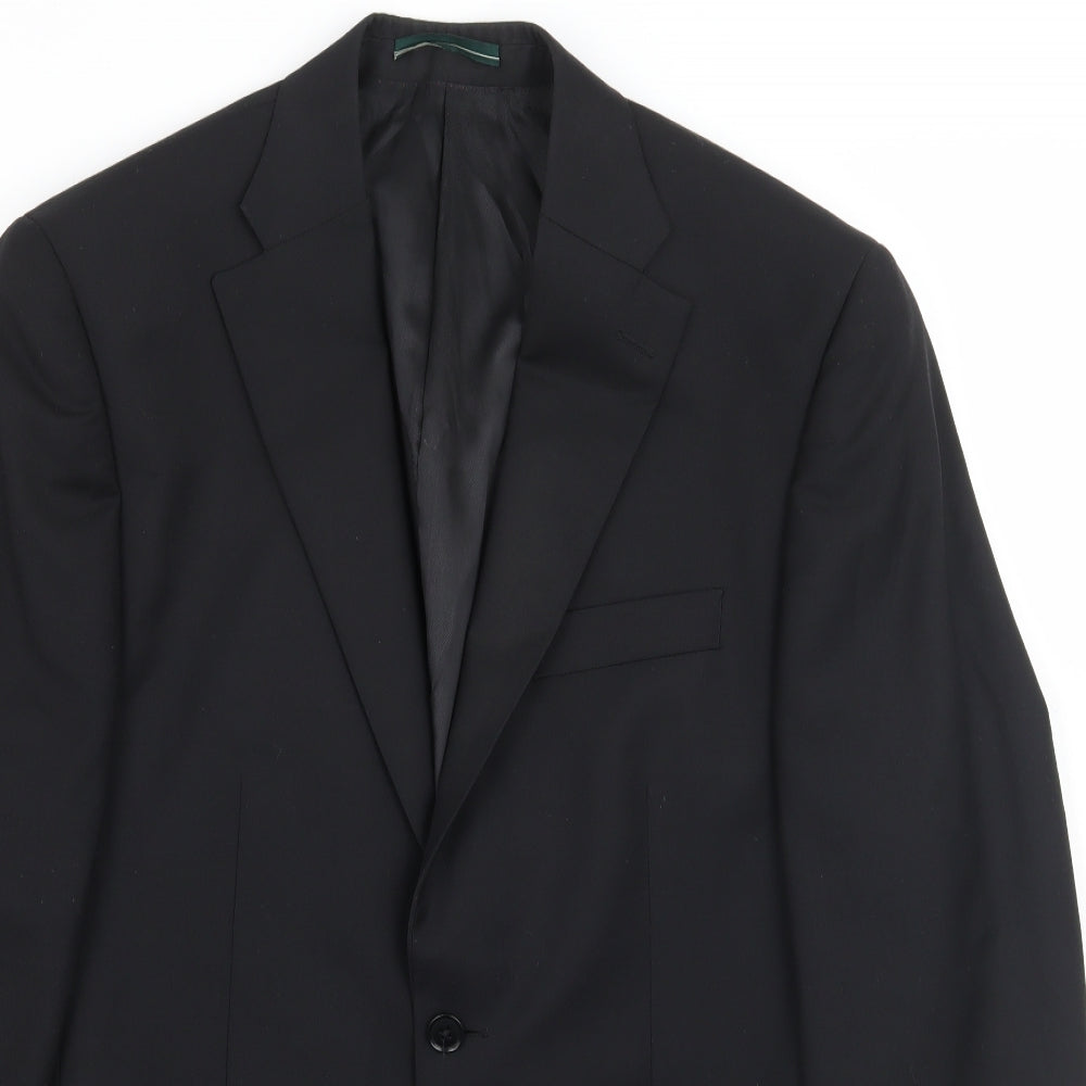 Mens UK Size 38 Greenwoods Regular Black Suit Jacket