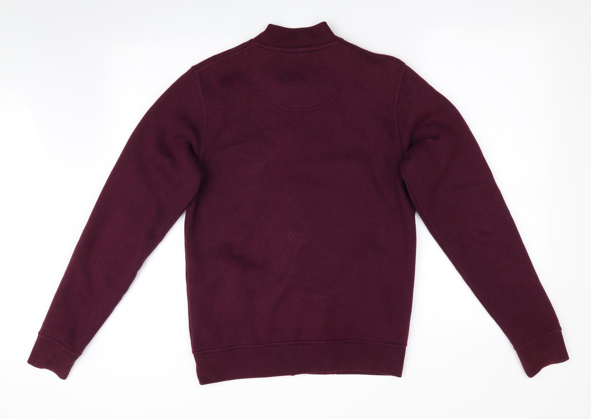 Burtons Mens Purple   Full Zip Sweatshirt Size S