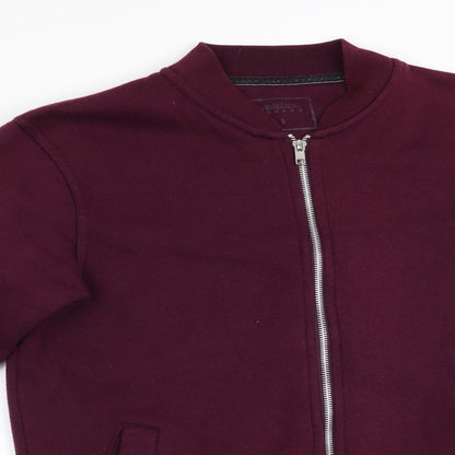 Burtons Mens Purple   Full Zip Sweatshirt Size S