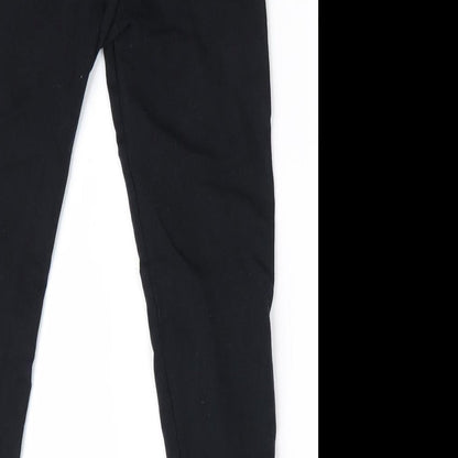 George Girls Black   Jegging Trousers Size 8-9 Years - Lace Hems
