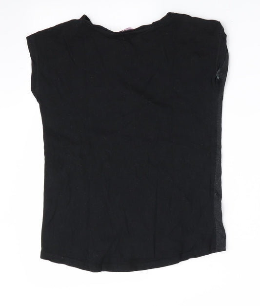 OVS Girls Black   Basic T-Shirt Size 8-9 Years  - Live Love