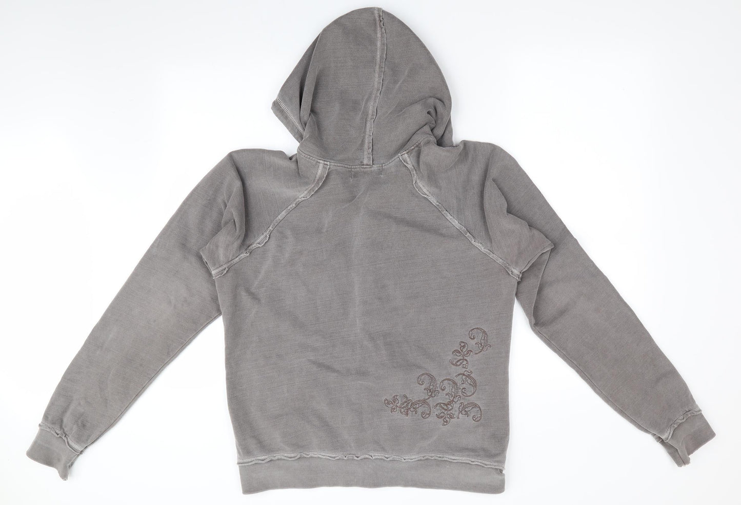 West 49 Womens Brown Floral  Full Zip Hoodie