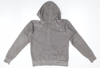 West 49 Womens Brown Floral  Full Zip Hoodie