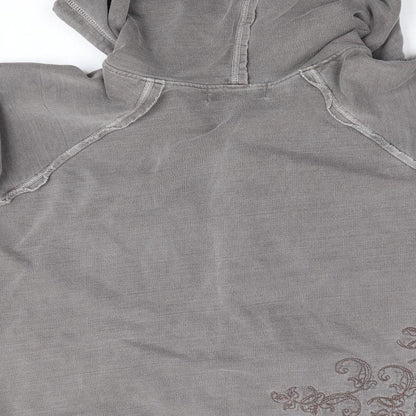 West 49 Womens Brown Floral  Full Zip Hoodie