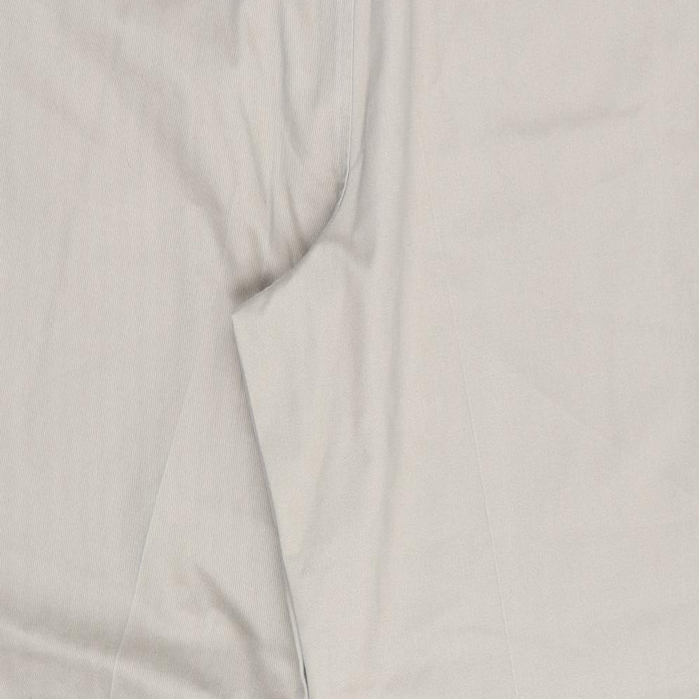 Haggar Clothing Co Mens Beige   Chino Trousers Size 34 in L28 in