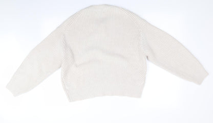 Womens UK Size S New Look Ivory Pullover Jumper