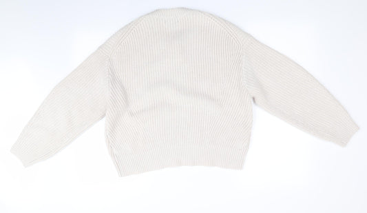 Womens UK Size S New Look Ivory Pullover Jumper