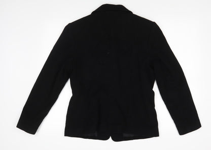 Womens UK Size One Size Preworn Black Pea Coat