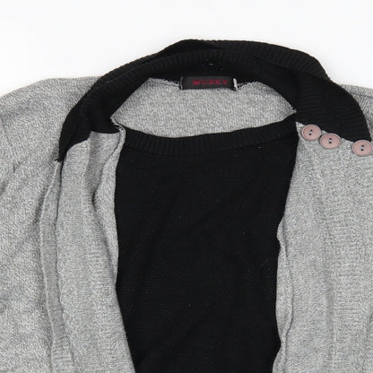 musky Womens Green   Cardigan Jumper Size S  - inner jumper panel