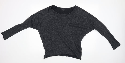 Womens UK Size 10 Topshop Grey Pullover Jumper