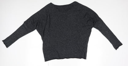 Womens UK Size 10 Topshop Grey Pullover Jumper
