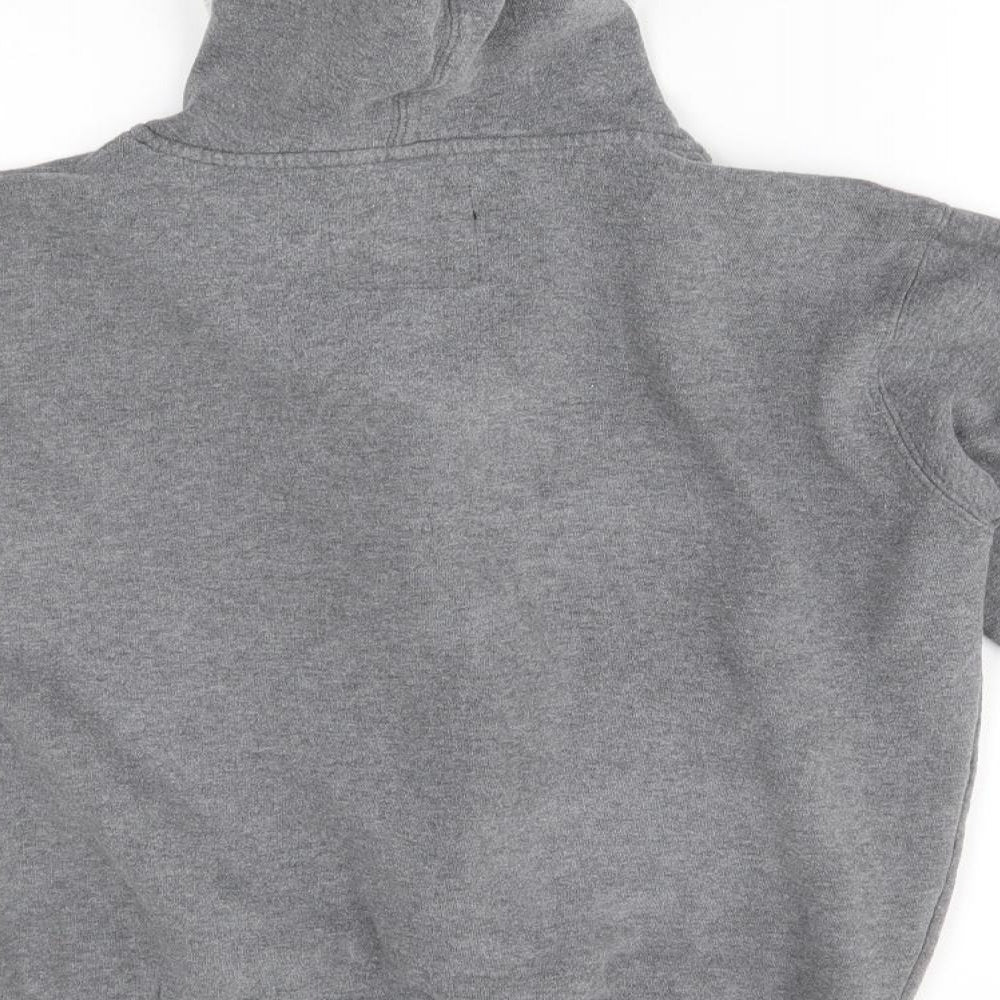 Mens UK Size S Cedar Wood State Grey Full Zip Hoodie