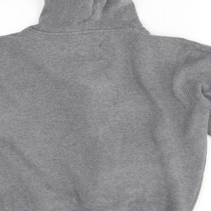Mens UK Size S Cedar Wood State Grey Full Zip Hoodie