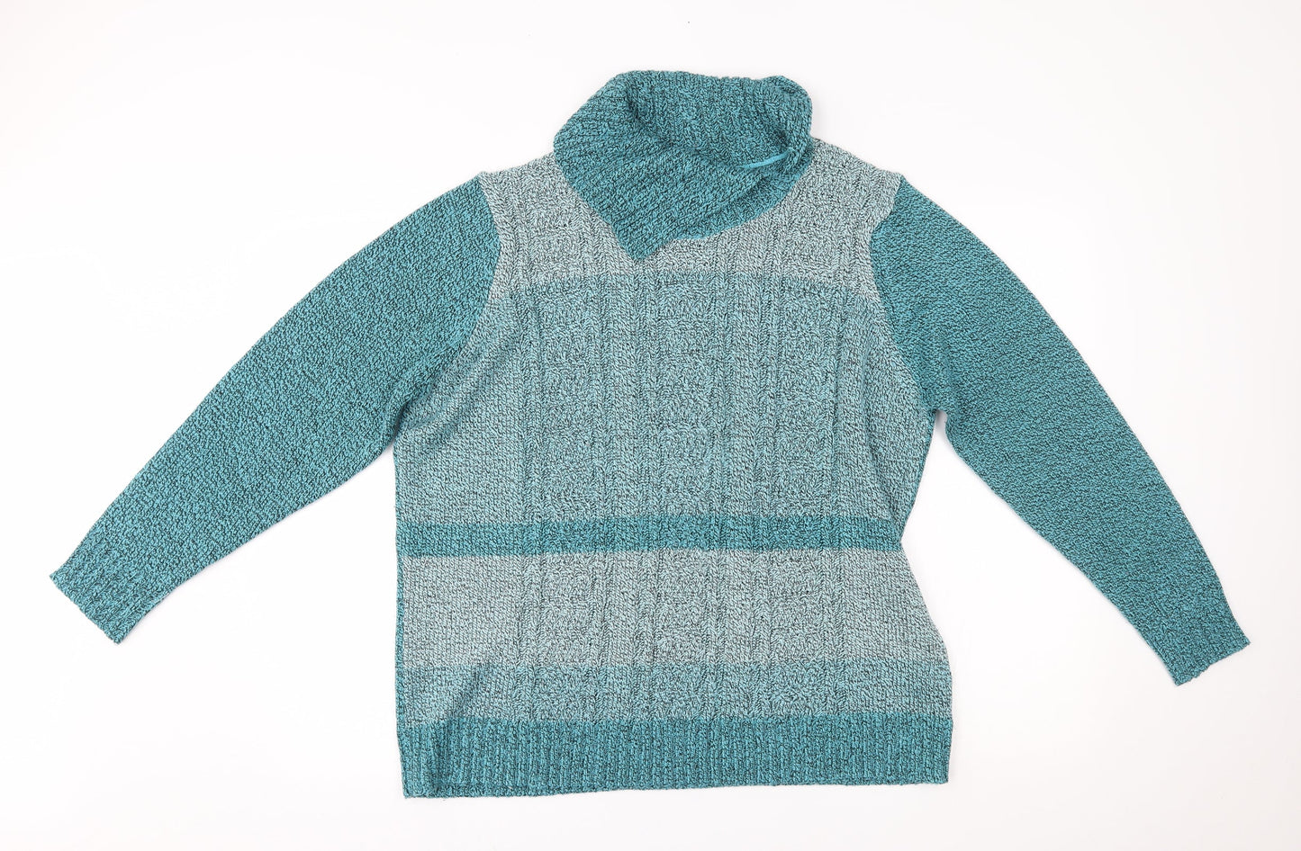 Womens UK Size XL BM Blue Pullover Jumper