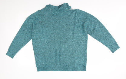 Womens UK Size XL BM Blue Pullover Jumper