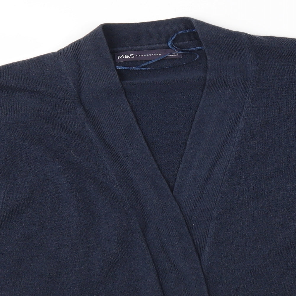 Womens UK Size M M&S Blue Cardigan Jumper