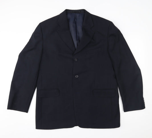 Mens UK Size  zantos Regular Black Suit Jacket