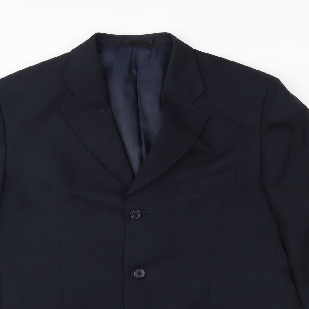 Mens UK Size  zantos Regular Black Suit Jacket