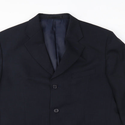 Mens UK Size  zantos Regular Black Suit Jacket