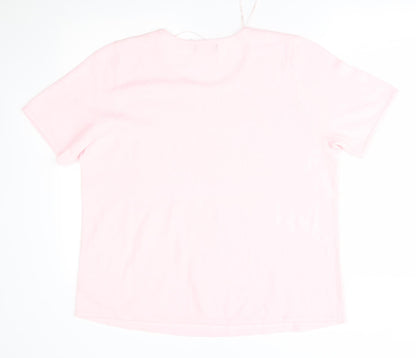 Womens UK Size L BM Pink Pullover Jumper
