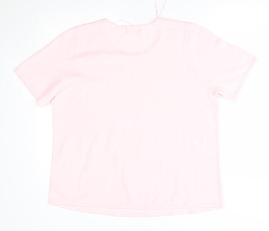 Womens UK Size L BM Pink Pullover Jumper