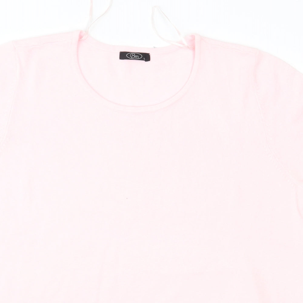 Womens UK Size L BM Pink Pullover Jumper