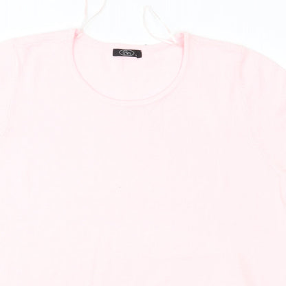 Womens UK Size L BM Pink Pullover Jumper