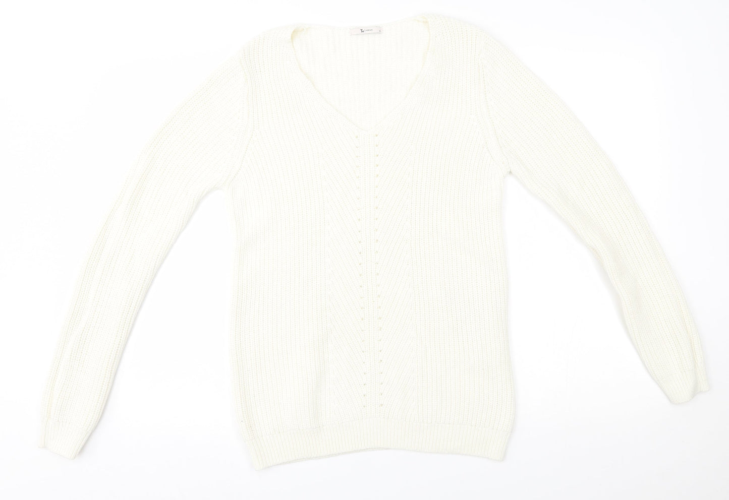 TU Womens Ivory   Pullover Jumper Size 12
