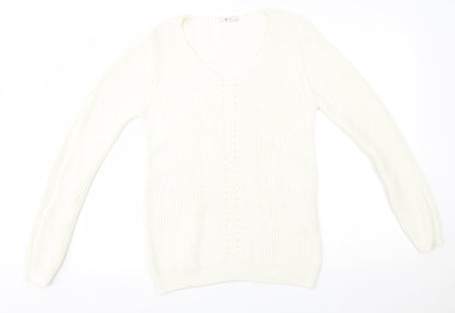 TU Womens Ivory   Pullover Jumper Size 12