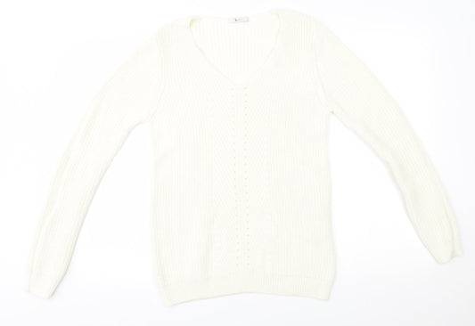 TU Womens Ivory   Pullover Jumper Size 12