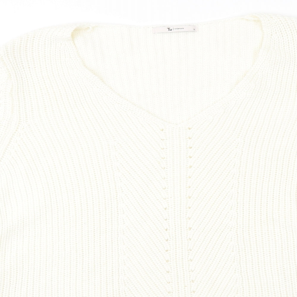 TU Womens Ivory   Pullover Jumper Size 12