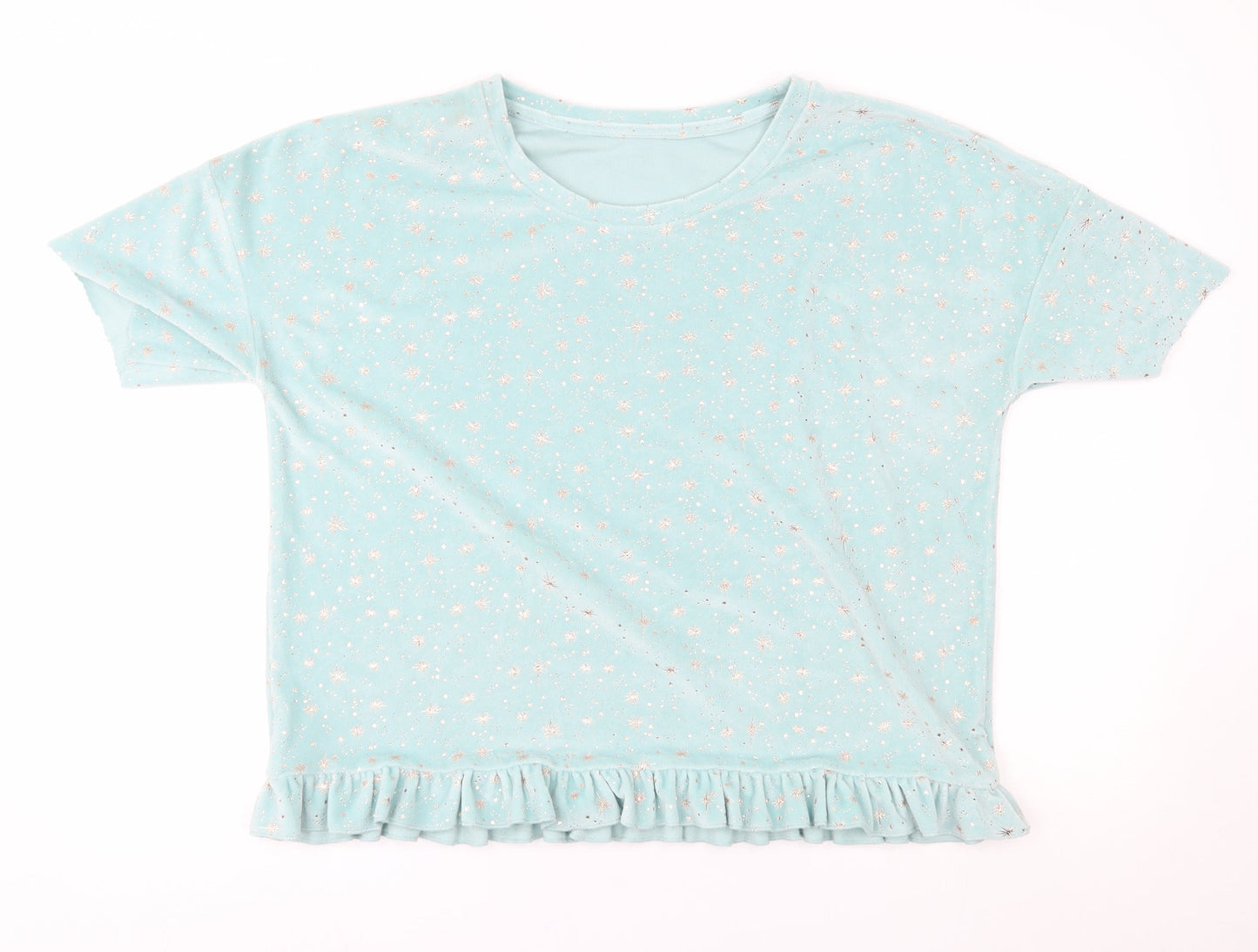 F&F Womens Blue   Pullover Jumper Size 12  - loungewear, shiny stars