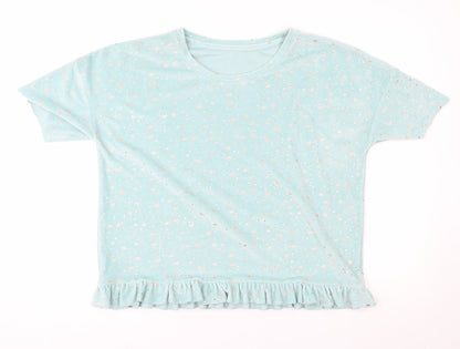 F&F Womens Blue   Pullover Jumper Size 12  - loungewear, shiny stars