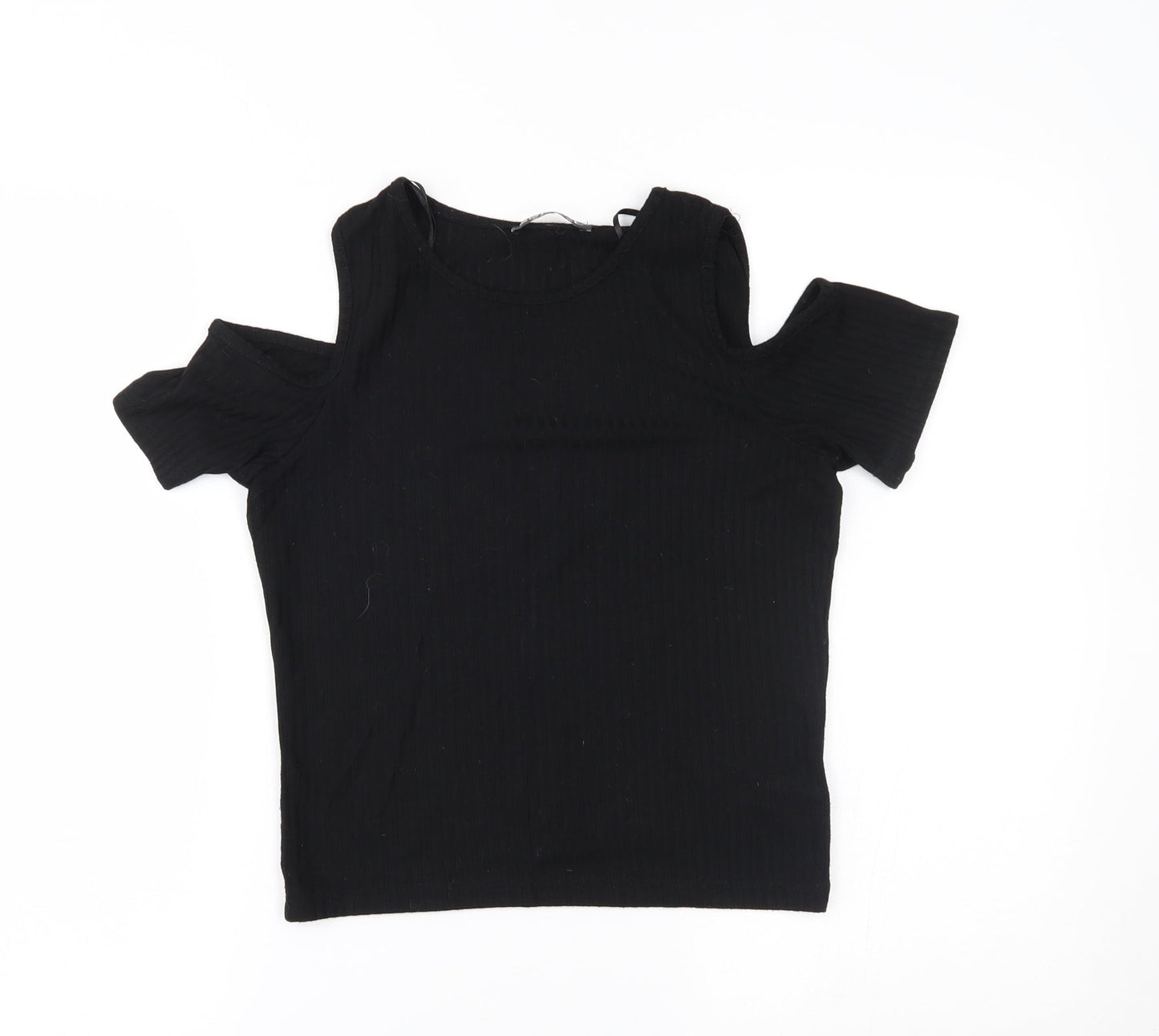 Womens UK Size 8 Select Black Basic T-Shirt